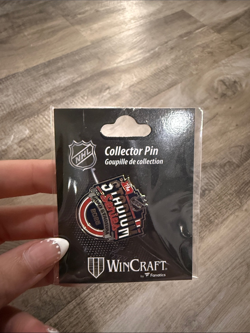 WinCraft NHL Collector Pin - 2025 Stadium Series Red Wings vs Blue Jackets